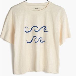 Madewell Waves Cropped Tee